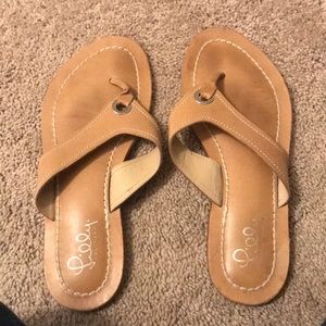 Lily Pullitizer leather sandals